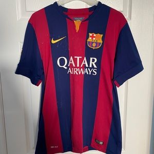 Large Men’s Barcelona Neymar Soccer Jersey